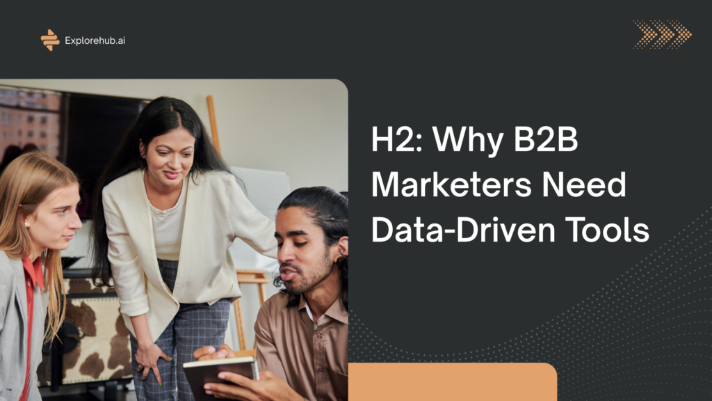 H2 Why B2B Marketers Need Data-Driven Tools