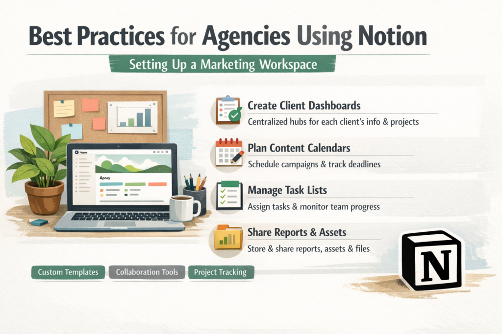 Best Practices for Agencies Using Notion

Setting Up a Marketing Workspace