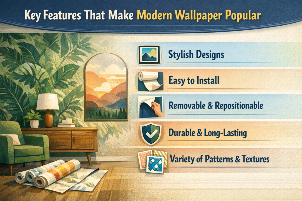 Key Features That Make Modern Wallpaper Popular