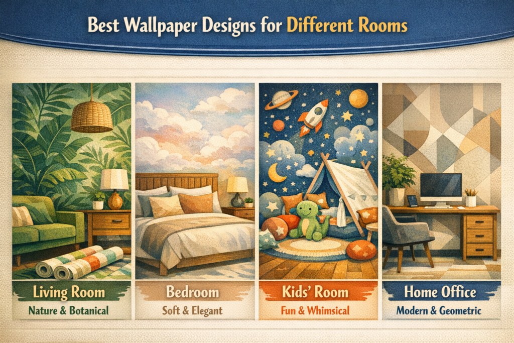 Best Wallpaper Designs for Different Rooms