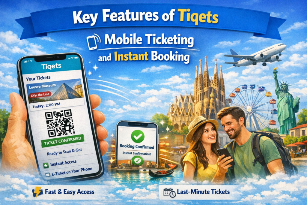 Key Features of Tiqets

Mobile Ticketing and Instant Booking