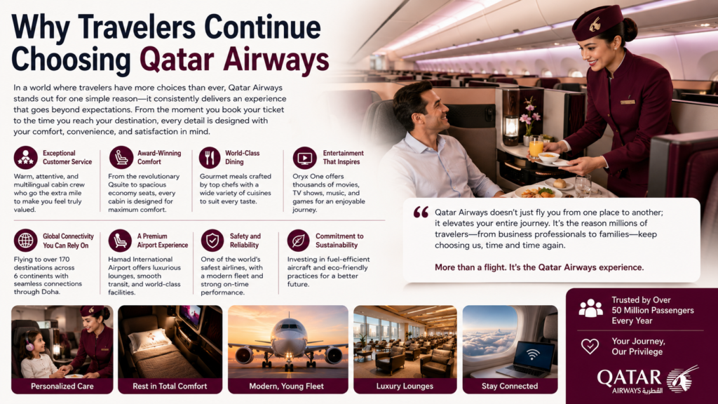 Why Travelers Continue Choosing Qatar Airways