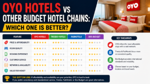 Read more about the article OYO Hotels vs Other Budget Hotel Chains: Which One Is Better?